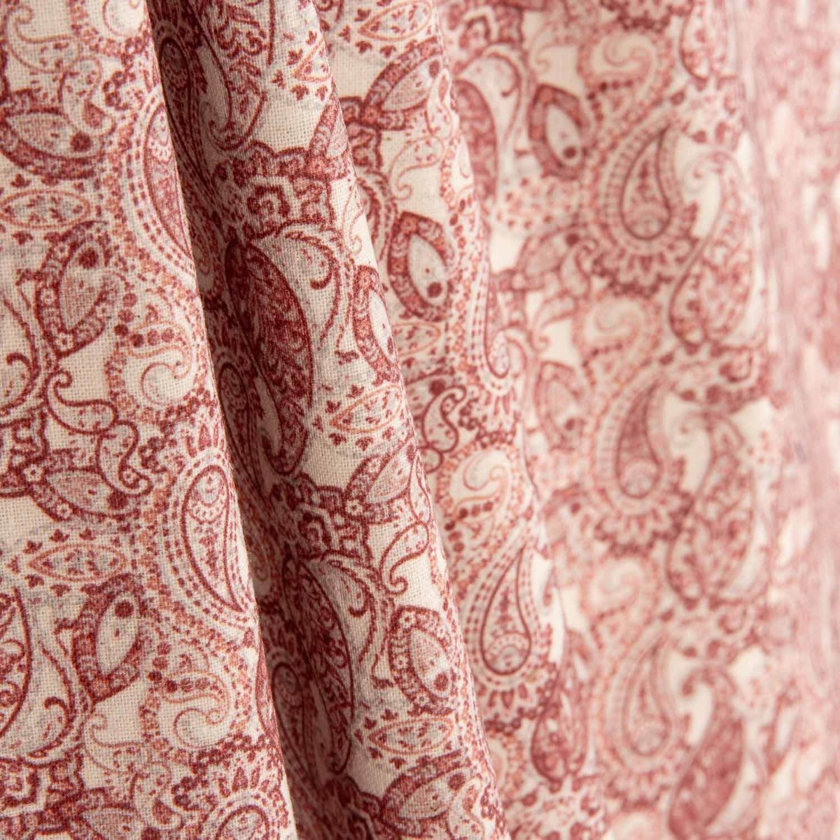 Paisley Popeline Terracotta - Ribes y Casals