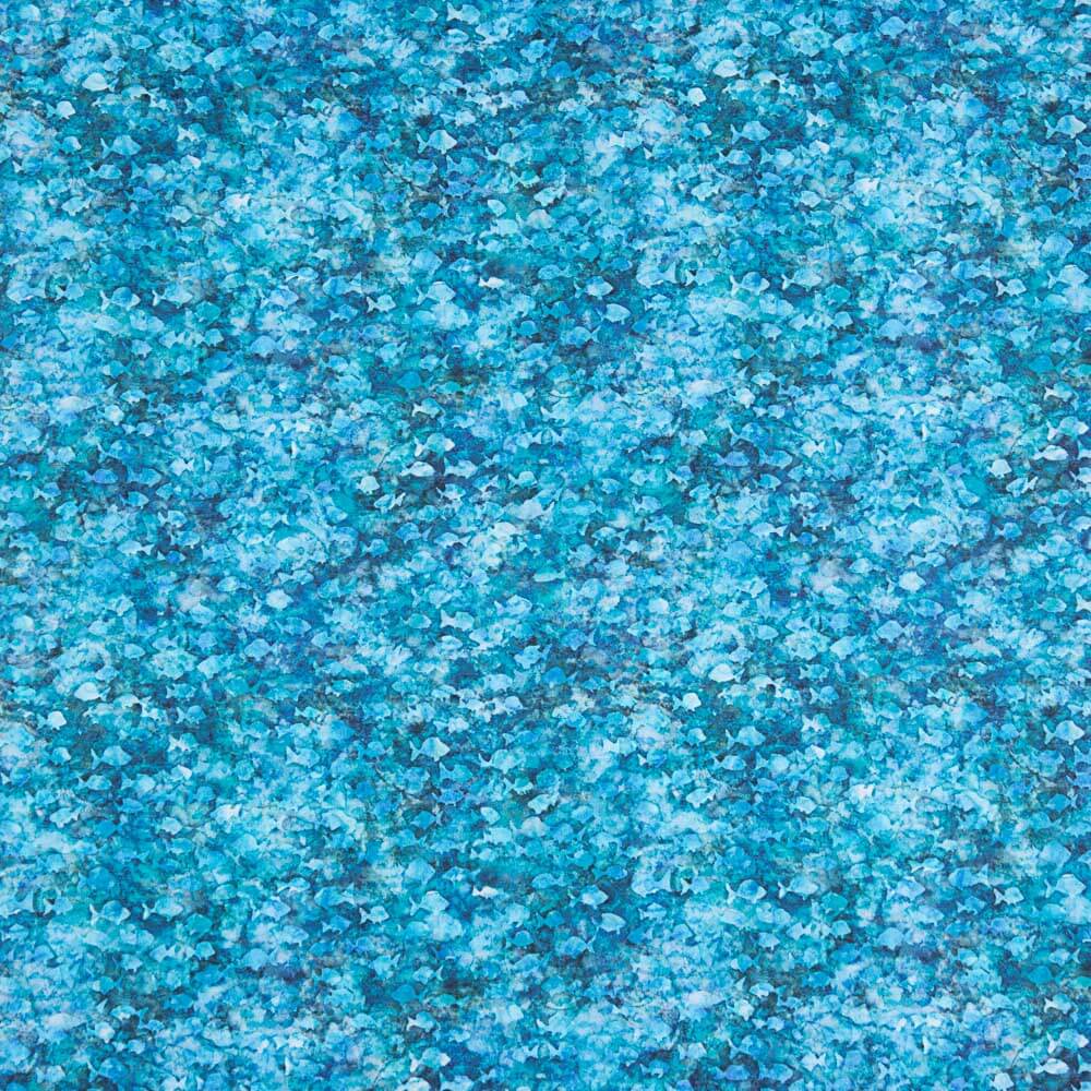 Amerikanisches Patchwork Bathik Fishes Türkis - Ribes y Casals