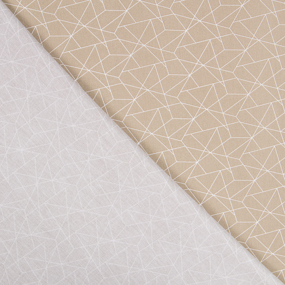 Popeline Piktogramm Beige - Ribes y Casals