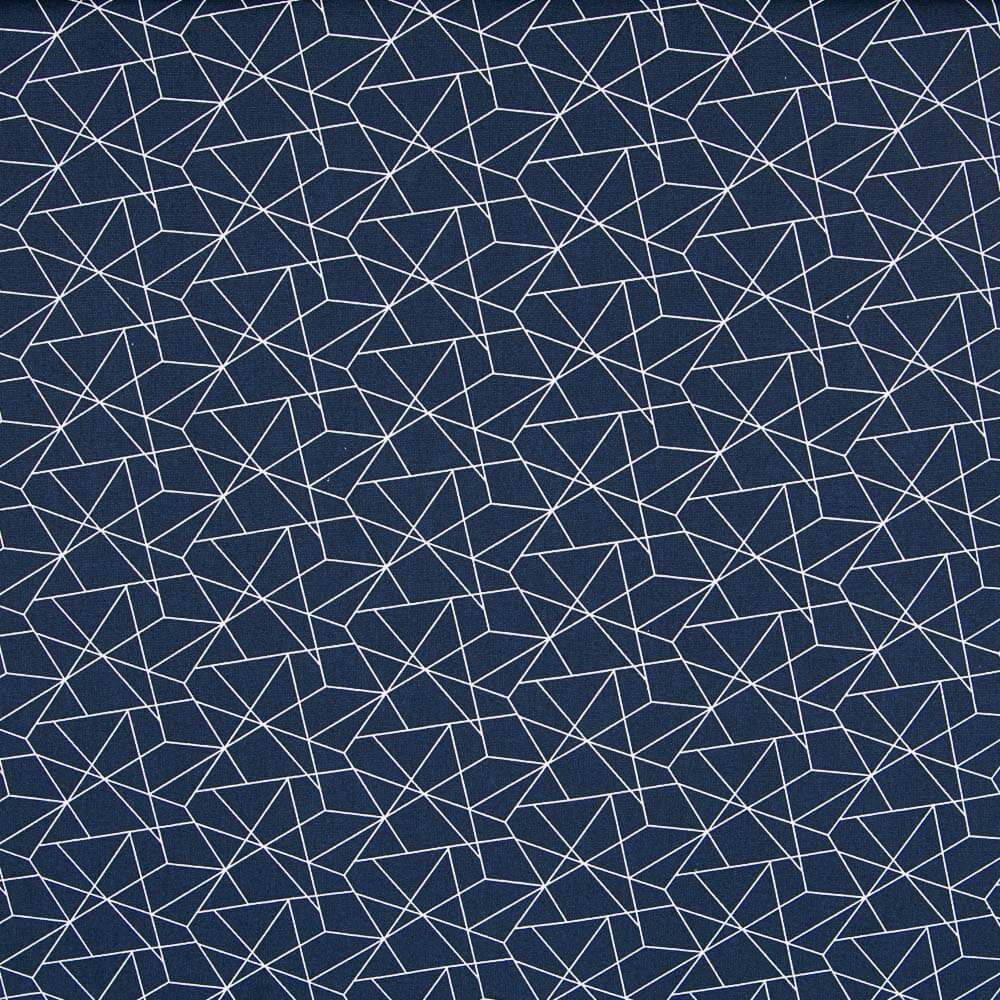Navy Piktogramm Popeline - Ribes y Casals