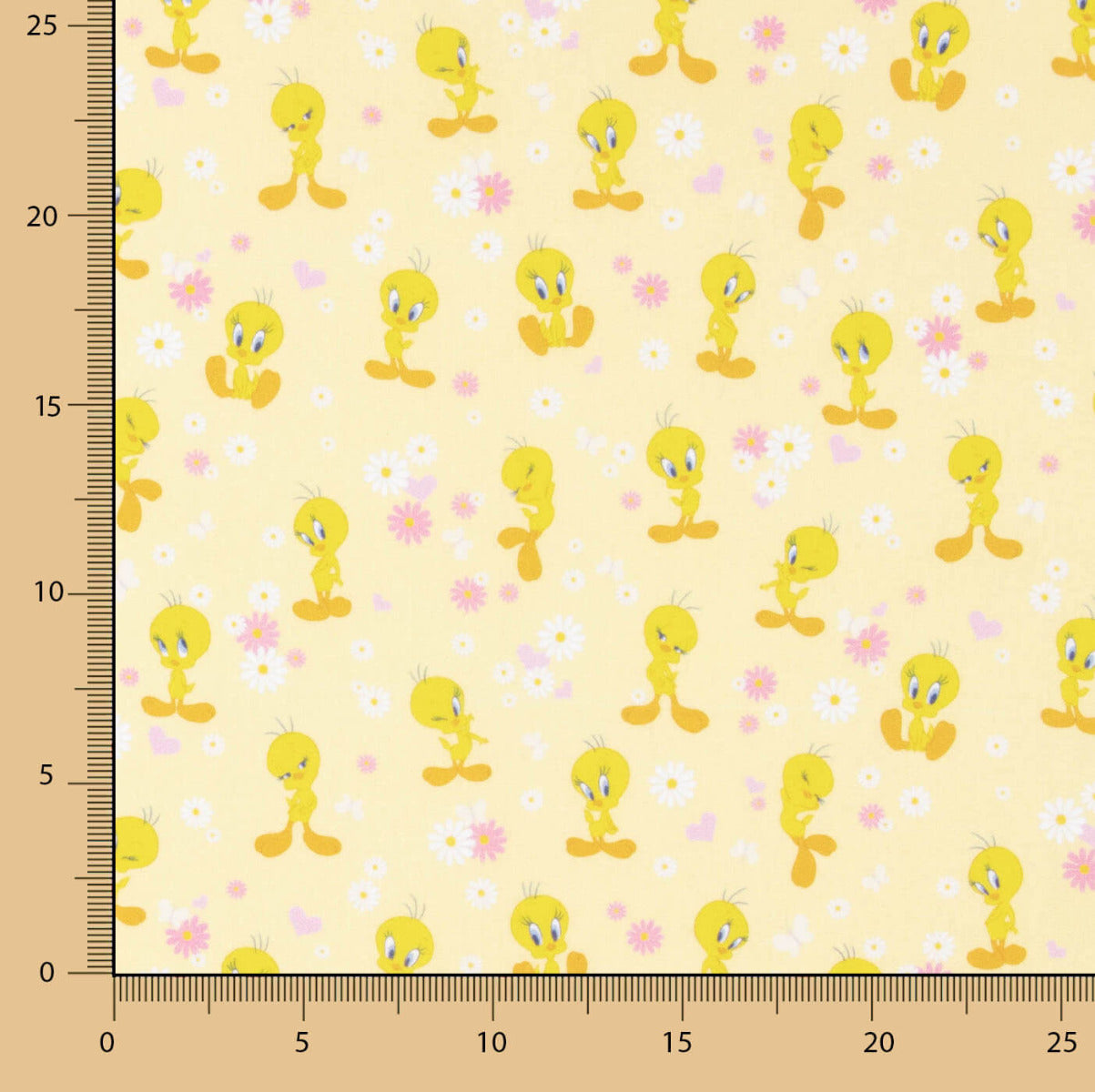Gelbe Tweety Popeline - Ribes y Casals