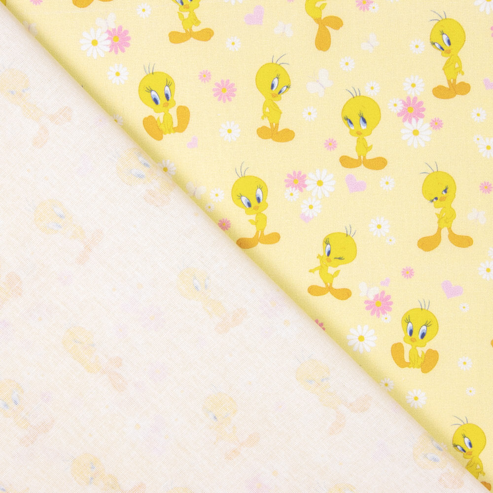 Gelbe Tweety Popeline - Ribes y Casals
