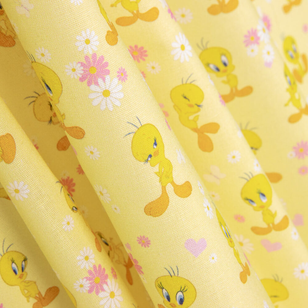 Gelbe Tweety Popeline - Ribes y Casals