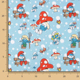 Die Schlümpfe Cretona 60 x 138 cm Popeline-Stoff - Ribes y Casals