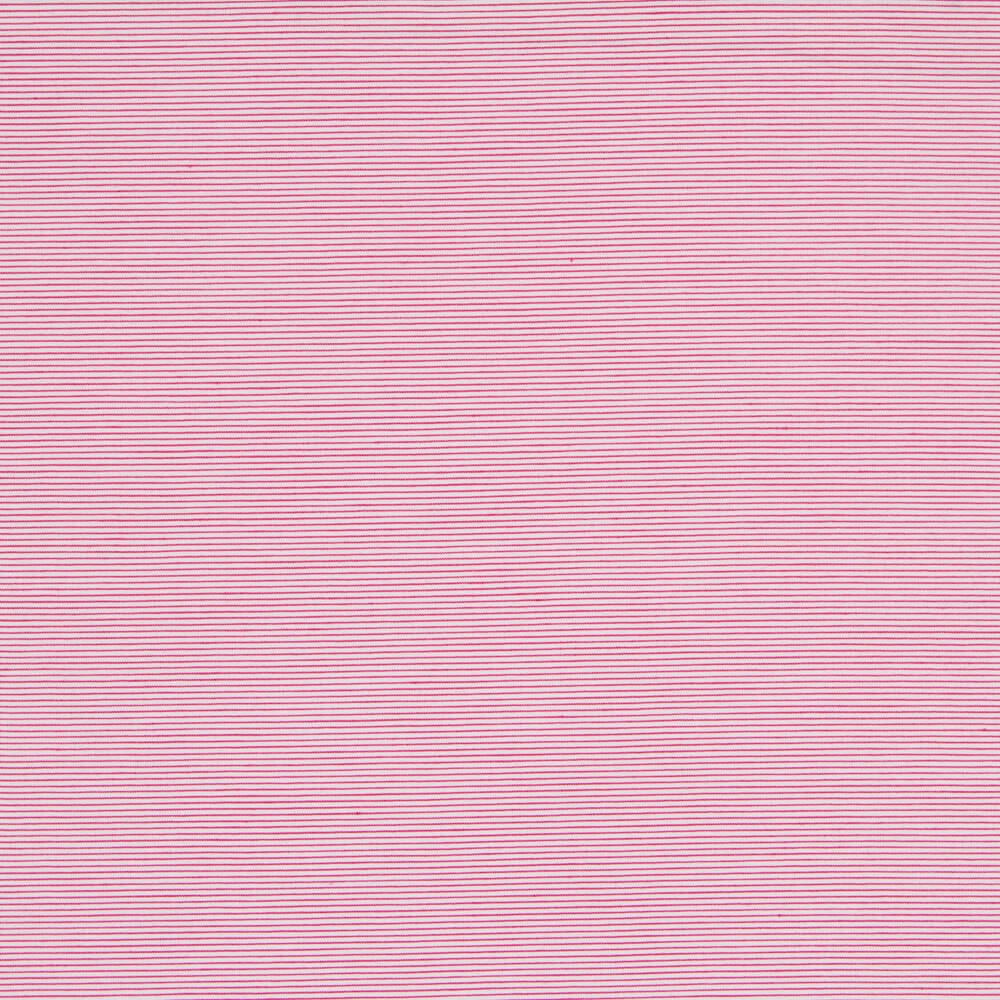 Popeline Elasthan Baumwolle Baumwolle Tausend Streifen Rosa - Ribes y Casals