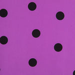 Spandex Popeline Polka Dots Schwarz 30mm Mauve - Ribes y Casals