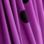 Spandex Popeline Polka Dots Schwarz 30mm Mauve - Ribes y Casals