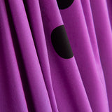 Spandex Popeline Polka Dots Schwarz 30mm Mauve - Ribes y Casals