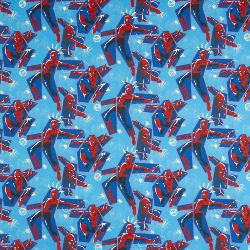 Spiderman Blaue Popeline - Ribes y Casals