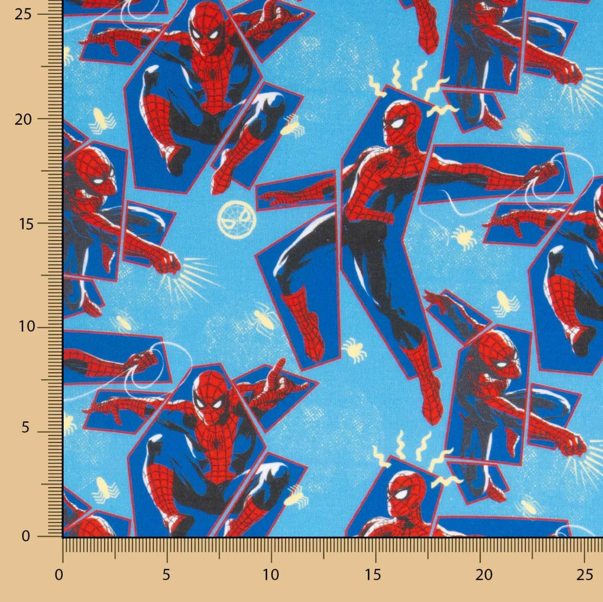 Spiderman Blaue Popeline - Ribes y Casals