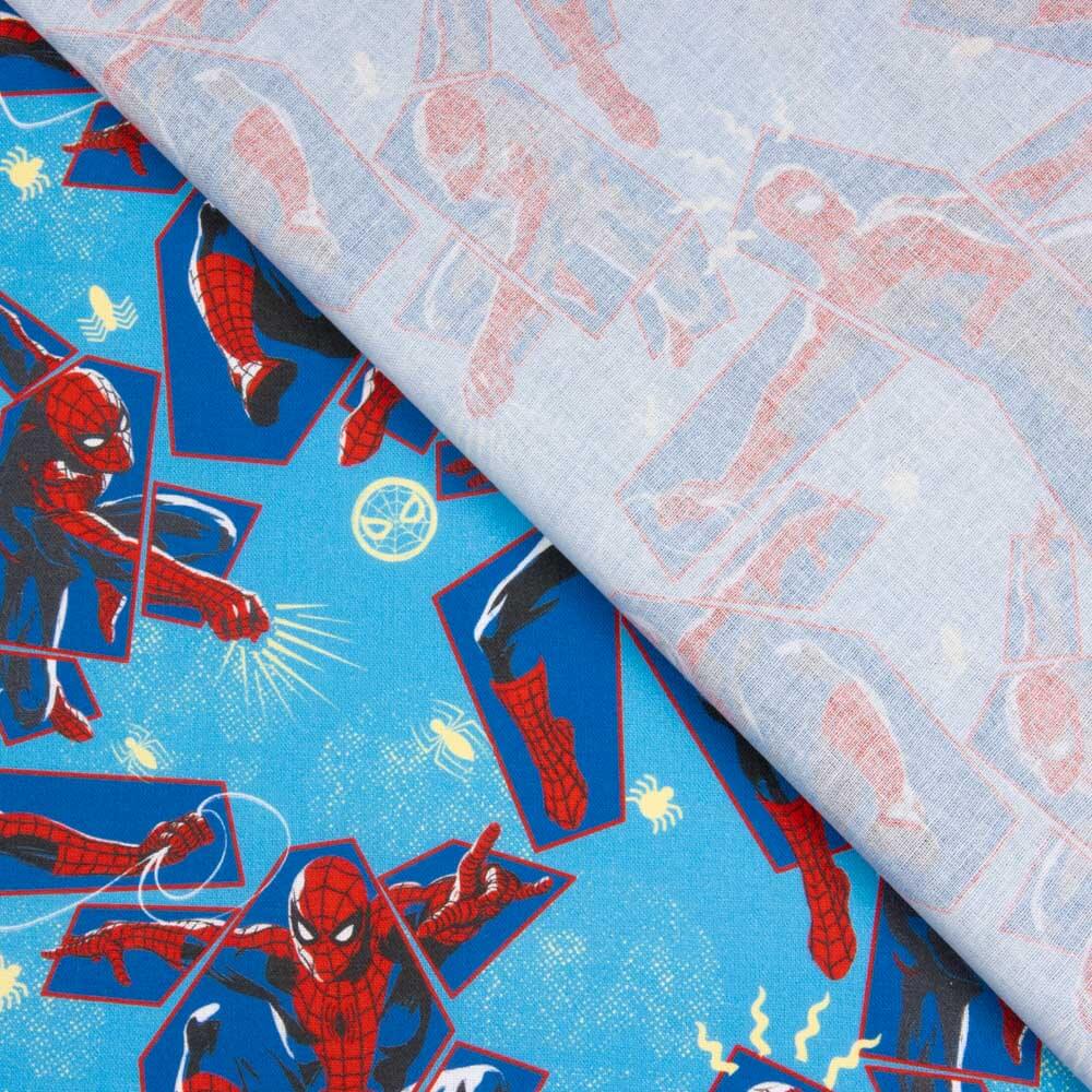 Spiderman Blaue Popeline - Ribes y Casals