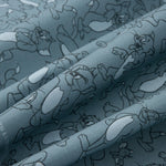Tom y Jerry Baumwolle Popeline Blau - Ribes y Casals