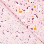 Rosa Einhorn Fantasy Popeline - Ribes y Casals