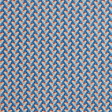 Viskose Popeline Fächer Fächer Wachs Blau - Ribes y Casals