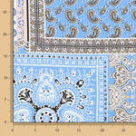 Viskose Popeline Bandana Blau - Ribes y Casals