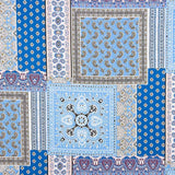 Viskose Popeline Bandana Blau - Ribes y Casals