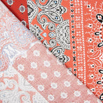 Viskose Popeline Bandana Rot - Ribes y Casals