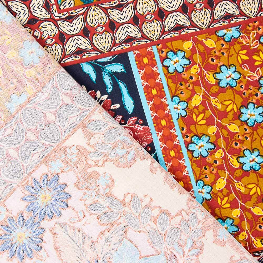Batik Viskose Popeline Rosa - Ribes y Casals