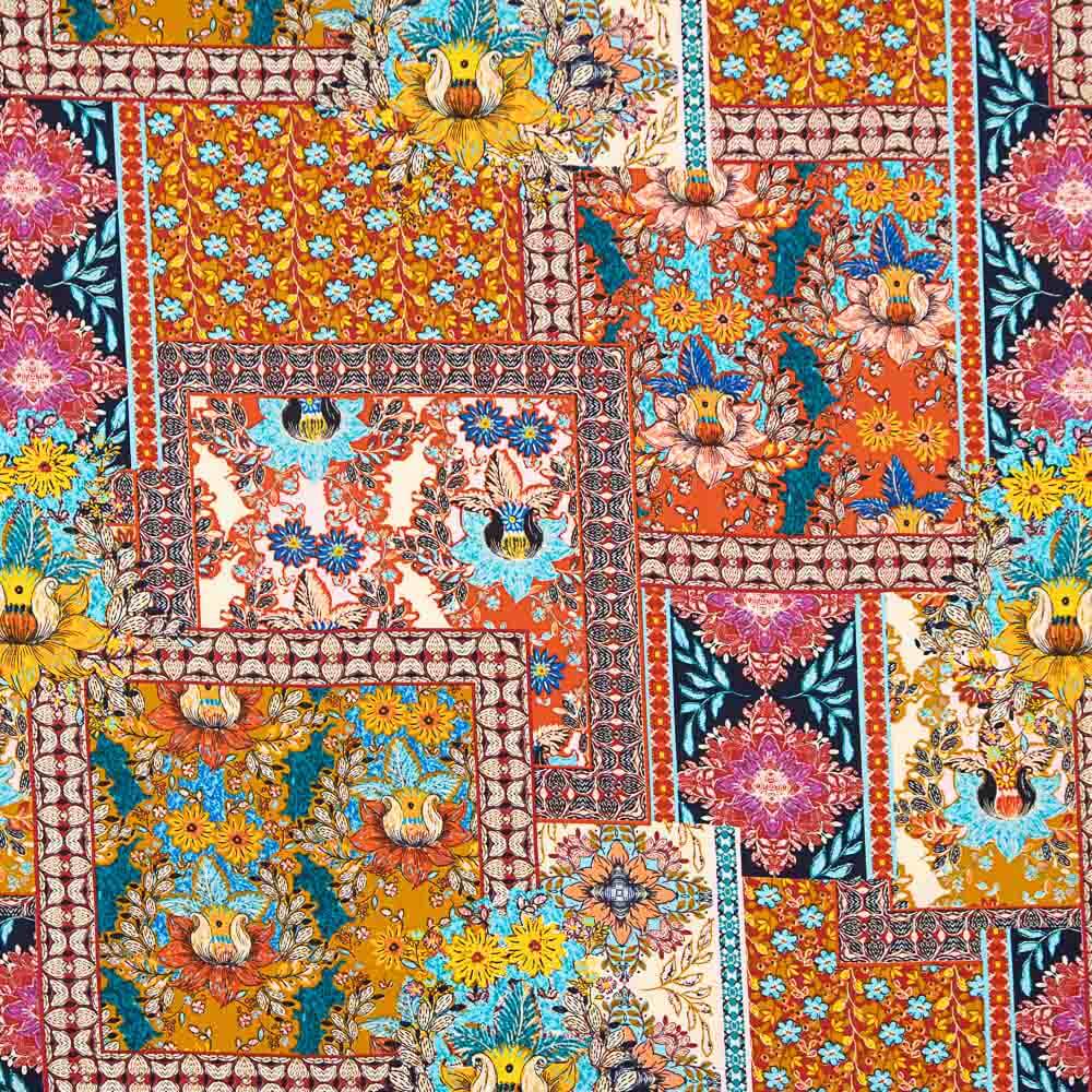 Batik Viskose Popeline Rosa - Ribes y Casals