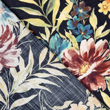 Viskose Popeline Floral Navy - Ribes y Casals