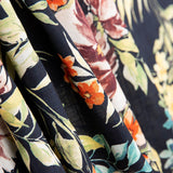 Viskose Popeline Floral Navy - Ribes y Casals
