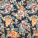 Viskose Popeline Floral Navy - Ribes y Casals