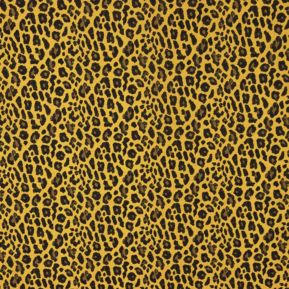 Popeline Viskose Leopard Ocker - Ribes y Casals