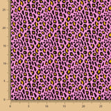 Popeline Viskose Leopard Rosa - Ribes y Casals