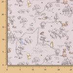 Winnie the Pooh Cretonne Popeline Retal - Verschiedene Größen x Breite 138 cm - Ribes y Casals