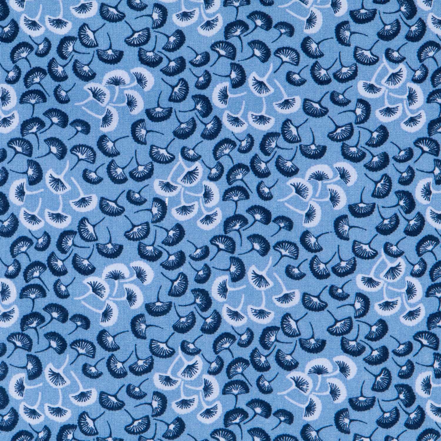 Popeline-Fächer Blau - Ribes y Casals