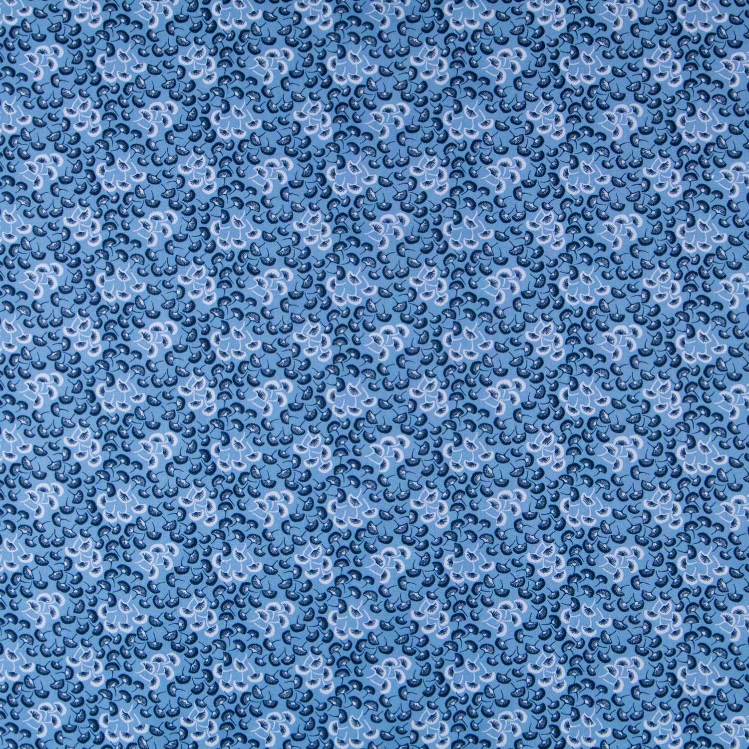 Popeline-Fächer Blau - Ribes y Casals