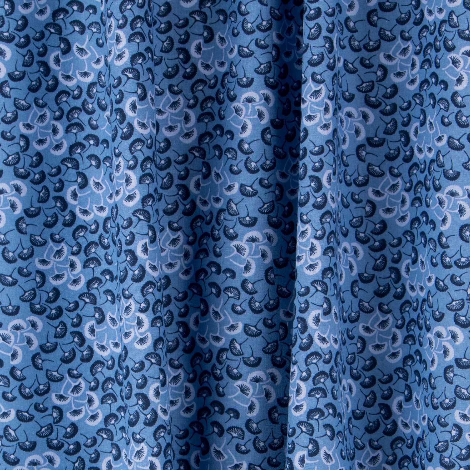 Popeline-Fächer Blau - Ribes y Casals