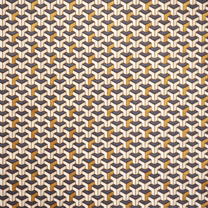 Gold Glitter 3D Baumwolle Popeline - Ribes y Casals