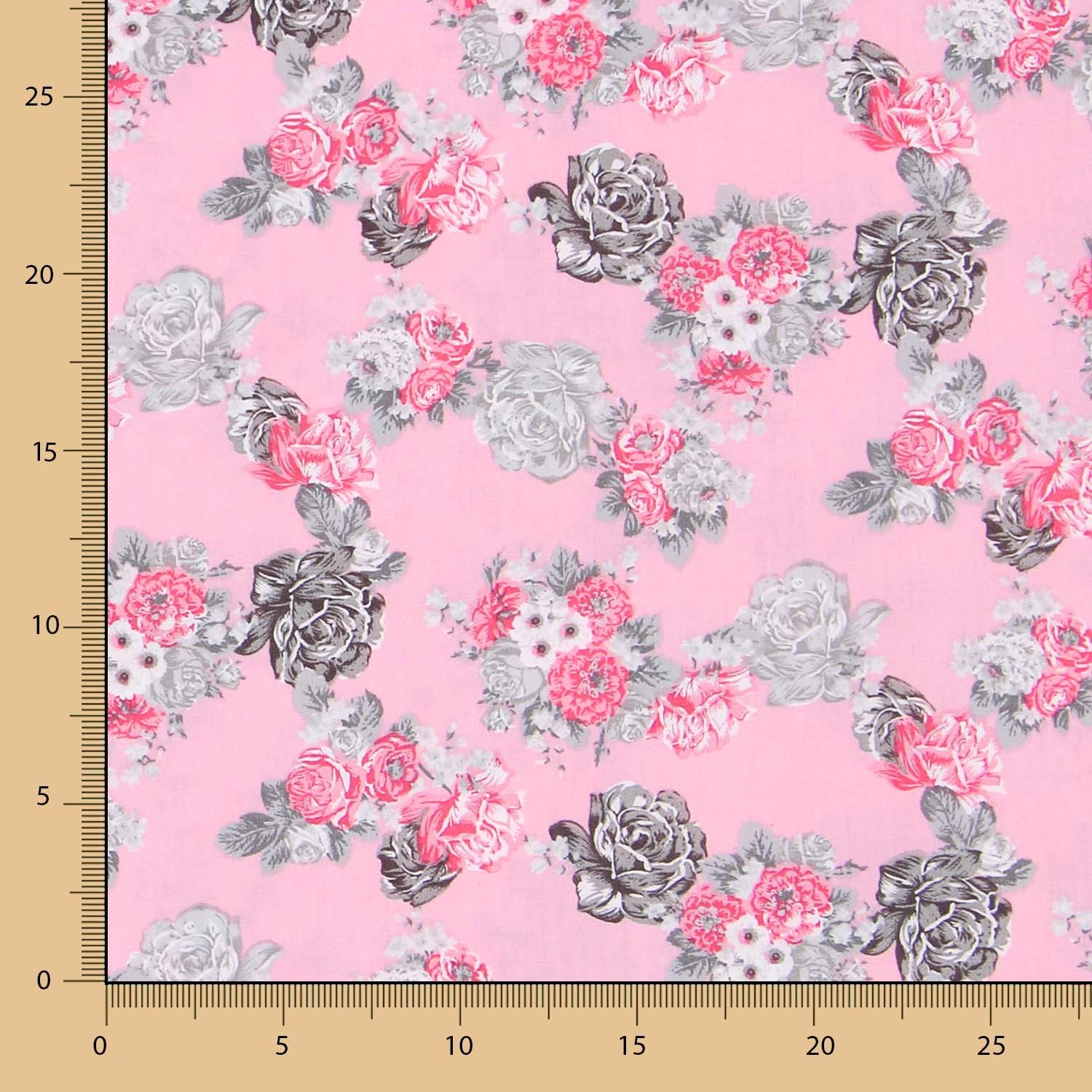 Cretonne Baumwolle Popeline Rosa - Ribes y Casals