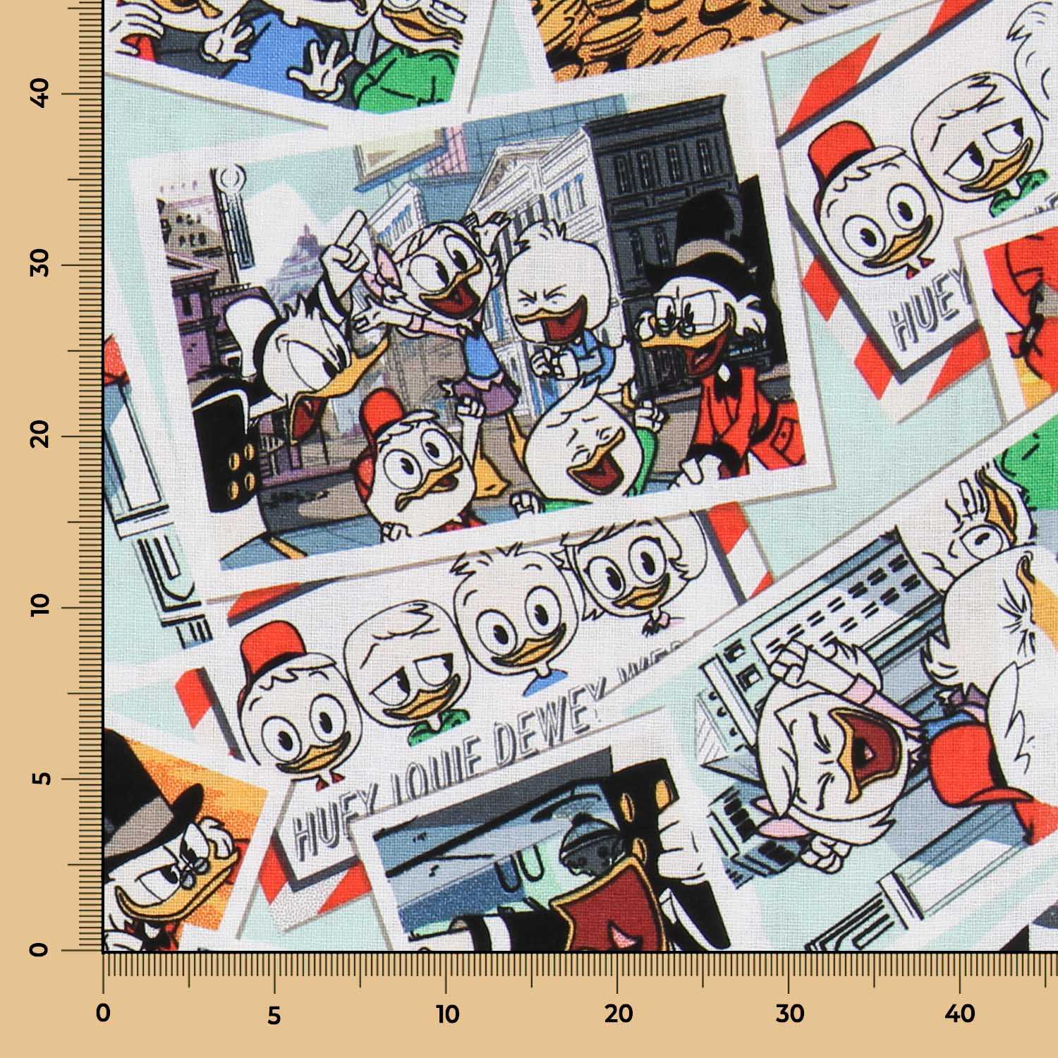 Ducktales Abenteuer Baumwolle Popeline - Ribes y Casals