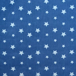 Popeline Baumwolle Sterne Blau Denim - Ribes y Casals