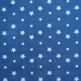 Popeline Baumwolle Sterne Blau Denim - Ribes y Casals