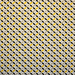 Gelbe Geometrische Baumwoll-Popeline Gelb Schwarz - Ribes y Casals
