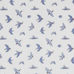Baumwolle Popeline Vögel Blau - Ribes y Casals