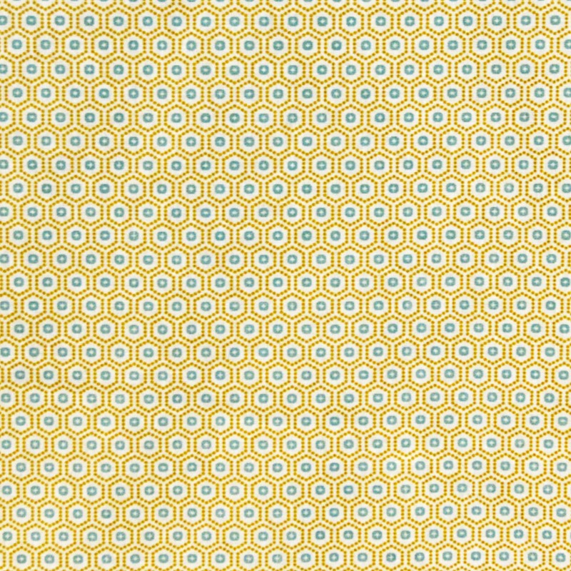 Baumwollpopeline Waben Baumwolle Fleece Mosataza Polka Dots - Ribes y Casals