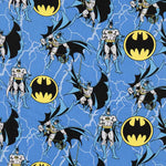 Batman Baumwolle Popeline Blau - Ribes y Casals