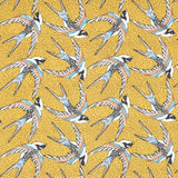 Baumwollpopeline Birds Ocker - Ribes y Casals