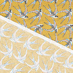Baumwollpopeline Birds Ocker - Ribes y Casals