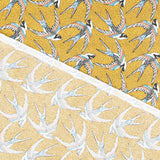 Baumwollpopeline Birds Ocker - Ribes y Casals