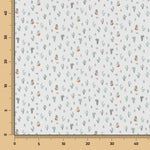 Baumwolle Popeline Bonzais Weiß - Ribes y Casals