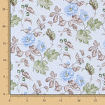 Baumwolle Popeline Bouquet Blau - Ribes y Casals
