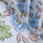 Baumwolle Popeline Bouquet Blau - Ribes y Casals