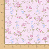 Baumwollpopeline Bouquet Rosa - Ribes y Casals