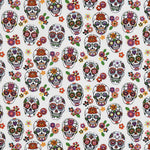 Calaveras Baumwolle Popeline - Ribes y Casals