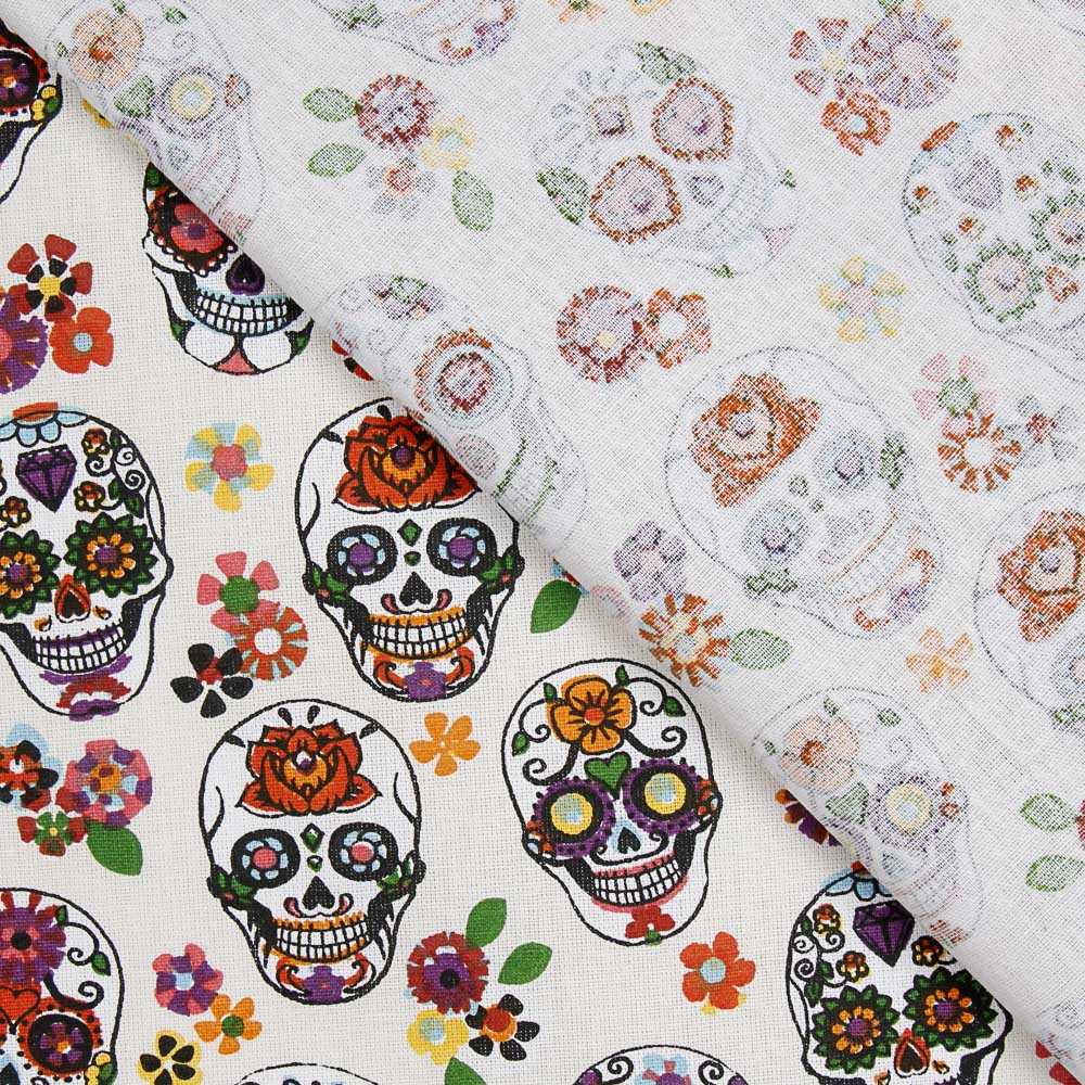 Calaveras Baumwolle Popeline - Ribes y Casals